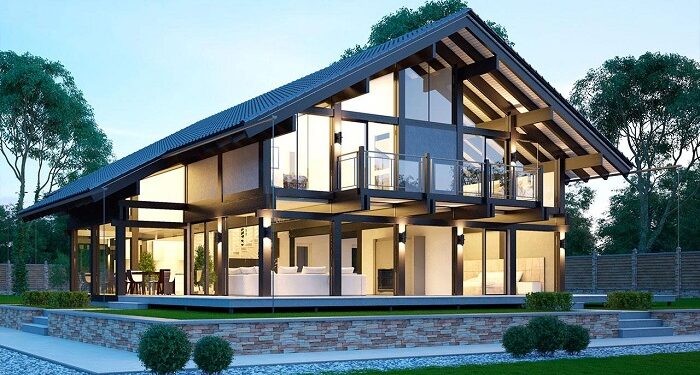 Современный фахверковый дом: особенности и преимущества