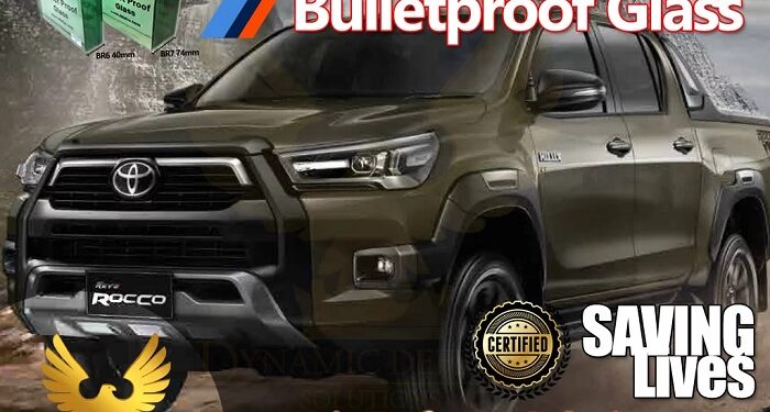 Hilux armored pickup: bulletproof security